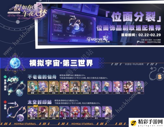 崩坏星穹铁道2.0位面分裂刷取推荐 2.0位面分裂优先刷什么好