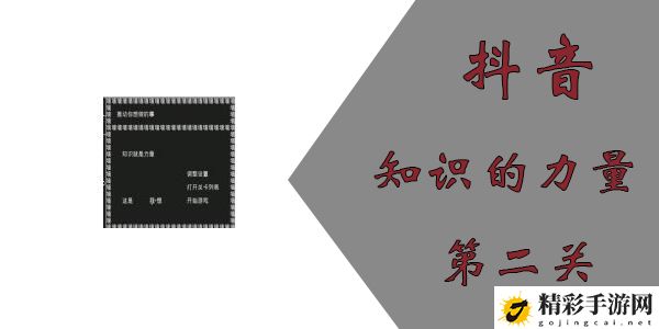 知识就是力量游戏第二关怎么过？抖音知识就是力量第二关通关攻略-游戏潮