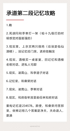 灵历十八年记忆攻略大全 寻找记忆所有人物图文攻略汇总-游戏潮